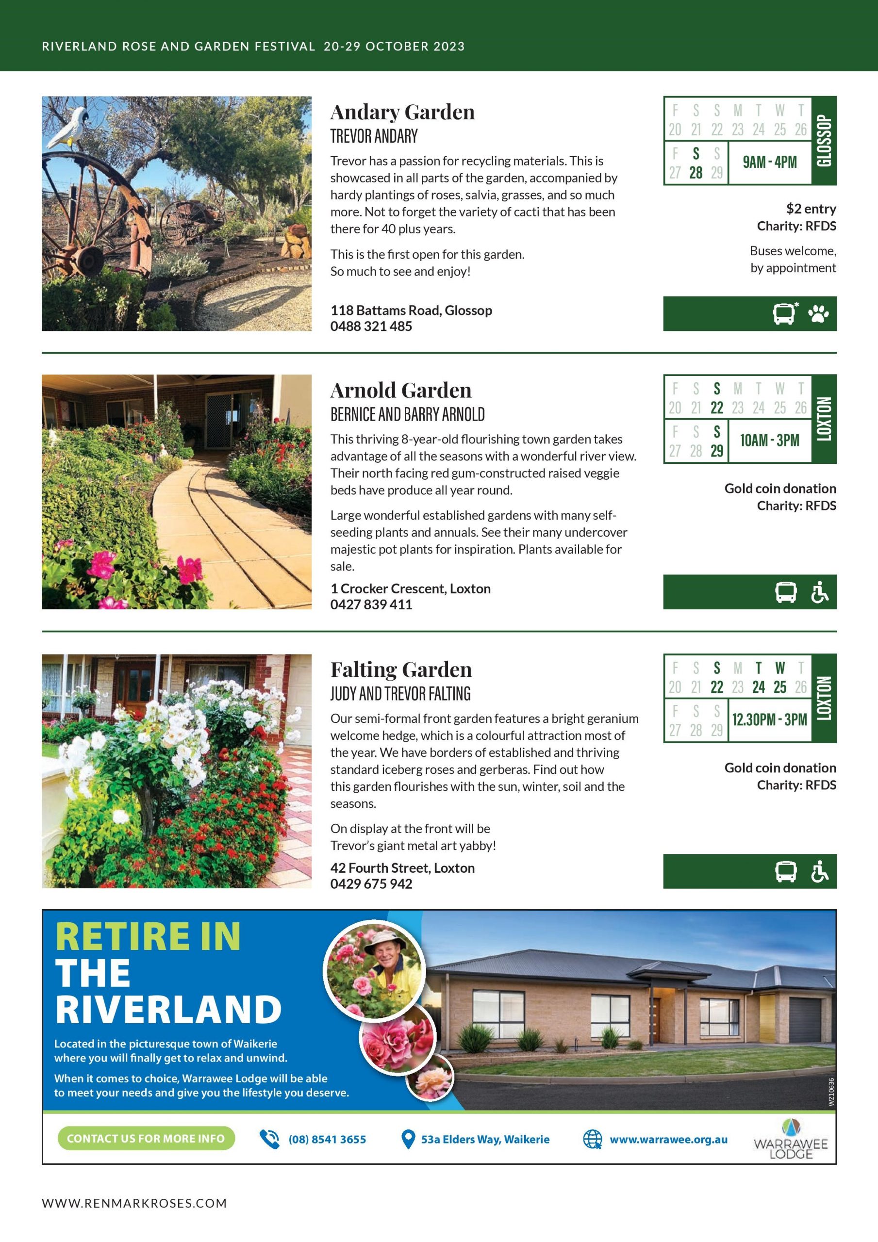 Open Gardens Riverland Rose and Garden Festival